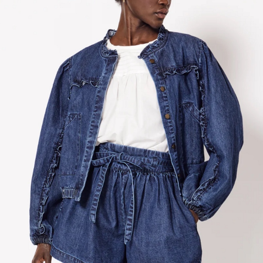Cleobella denim bomber
